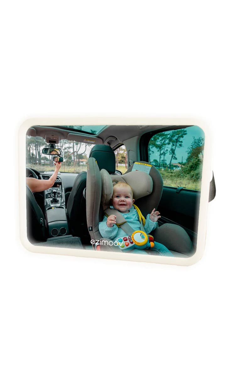 ezimoov Ezi Baby Car LED Mirror, Alternate, color, White