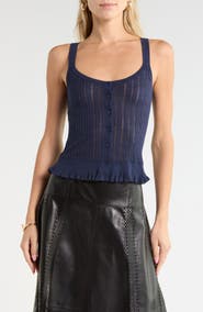 Ulla Johnson Callie Pointelle Knit Camisole