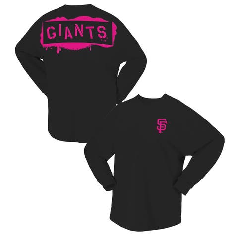 Women's Fanatics  Black San Francisco Giants Neon Jersey Long Sleeve T-Shirt