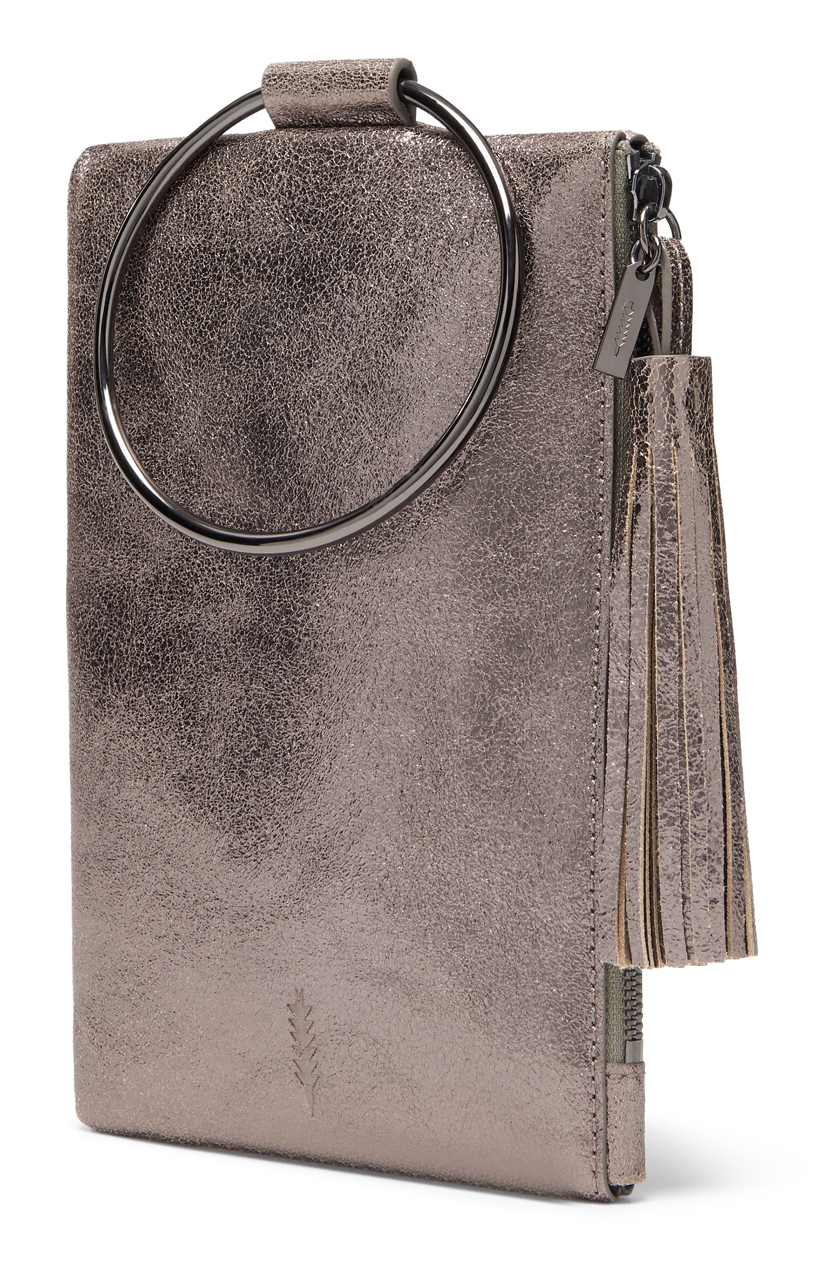 Thacker Nolita Ring Handle Leather Clutch, Alternate, color, 
