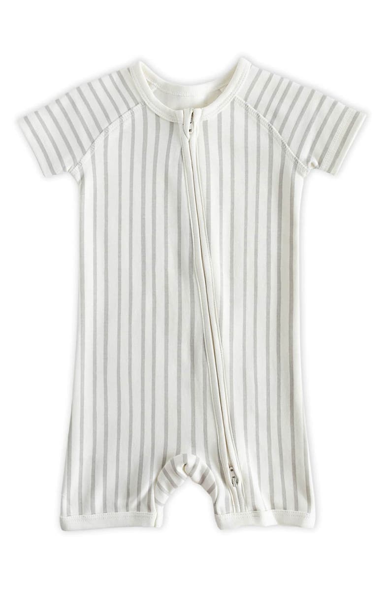Pehr Stripe Fitted Organic Cotton Romper, Main, color,