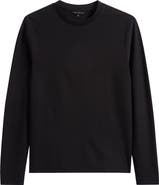 Robert Barakett Sorrell Long Sleeve Cotton Blend T-Shirt