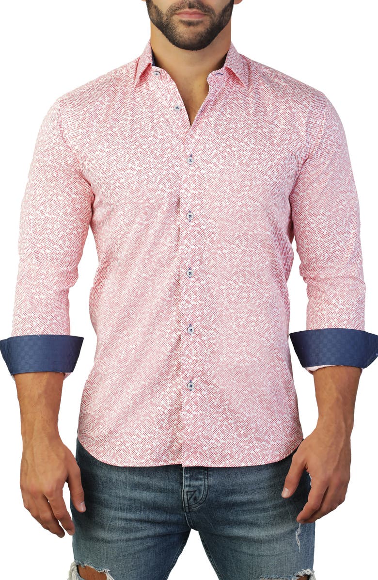 Maceoo Fibonacci Cross Regular Fit Shirt, Alternate, color, 