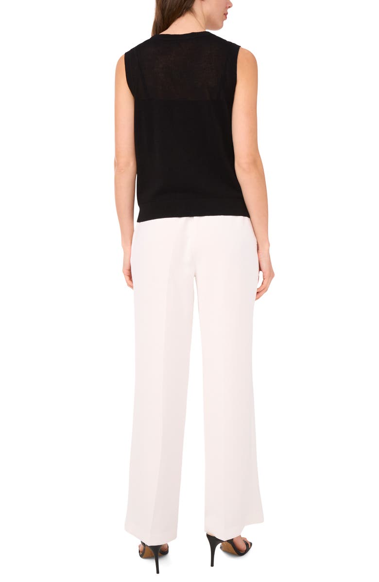 Halogen<sup>®</sup> Sleeveless Button-Up Sweater, Alternate, color, Rich Black