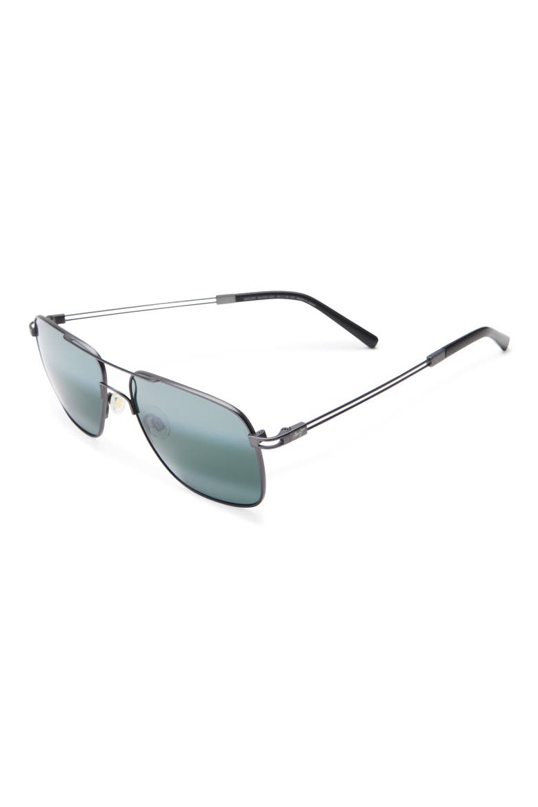 Polarized Navigator Sunglasses, Alternate, color, GUNMETAL GUNMETAL GREY