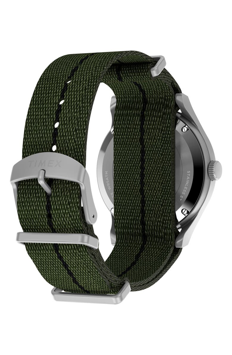 Timex<sup>®</sup> MK1 Automatic Webbing Strap Watch, 40mm, Alternate, color, Silver-Tone