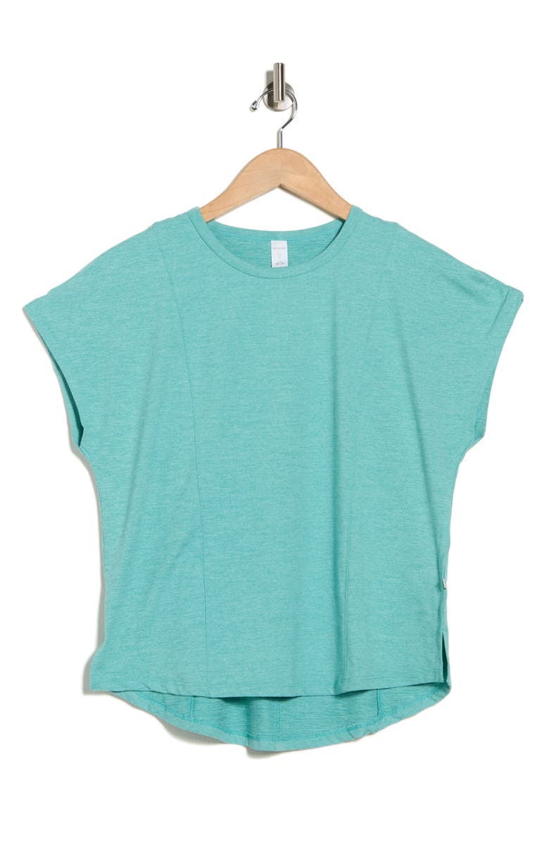MARIKA Sonia Short Sleeve Top, Alternate, color, Heather Agate Green