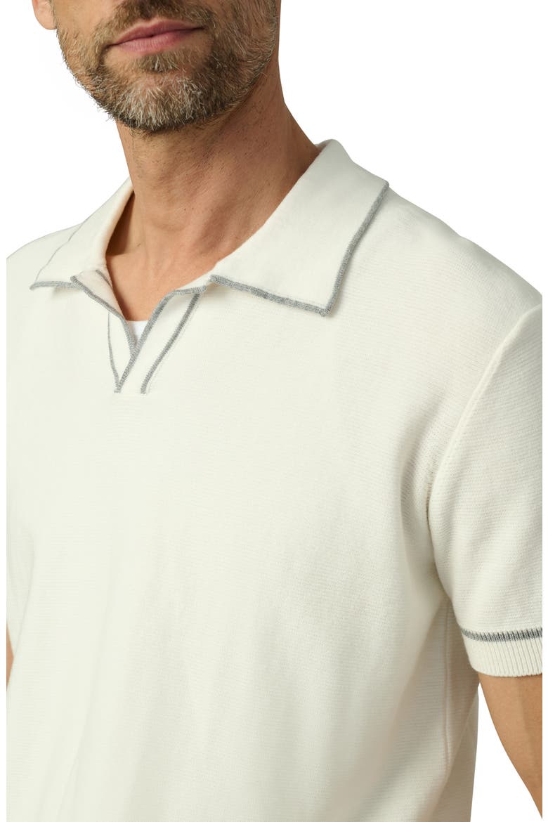 Jimmy Banlon Johnny Collar Polo Sweater, Alternate, color, NATURAL