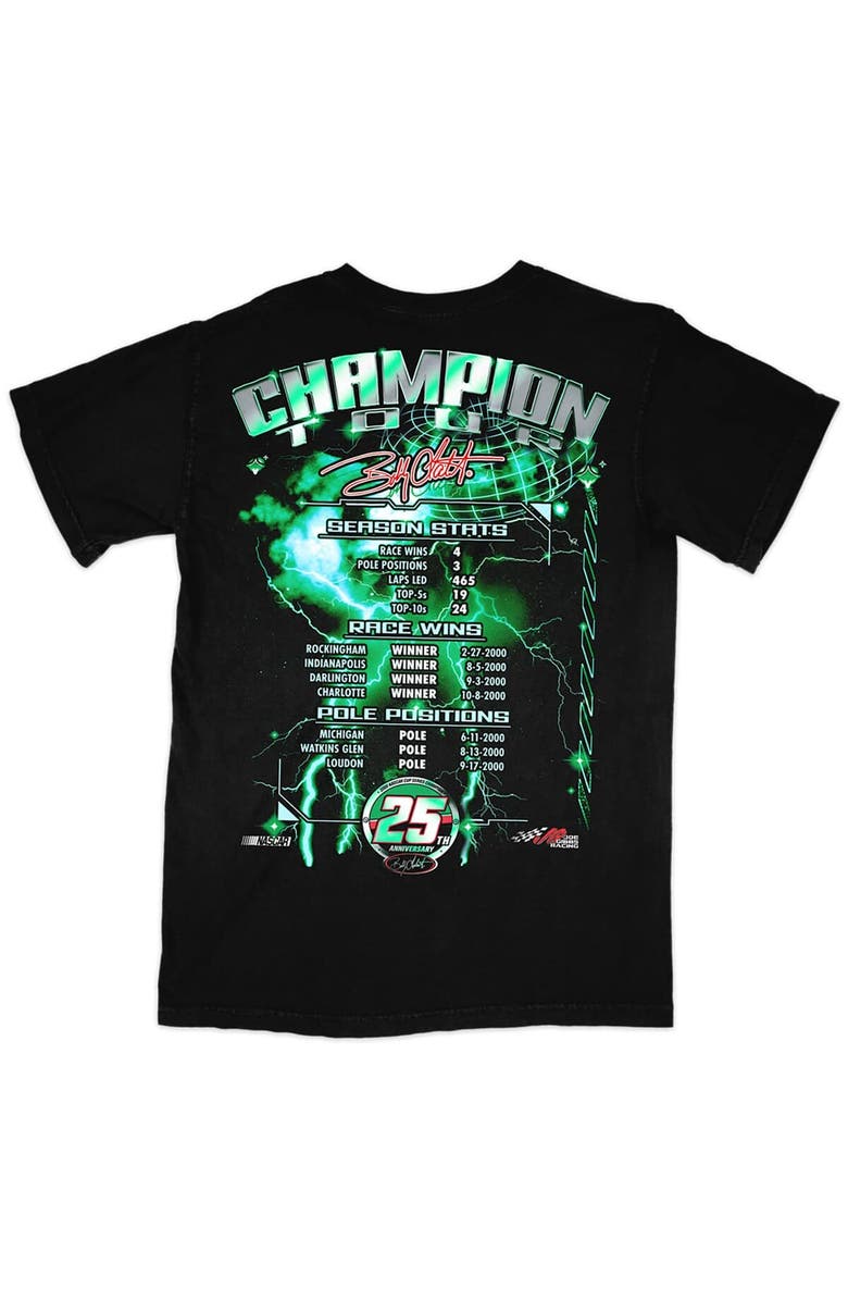 JOE GIBBS RACING TEAM COLLECTION Men's Joe Gibbs Racing Team Collection Black Bobby Labonte Interstate Batteries Legends T-Shirt, Alternate, color, Black