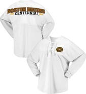 FANATICS Women's Fanatics Branded White Boston Bruins 100th Anniversary Spirit Jersey T-Shirt