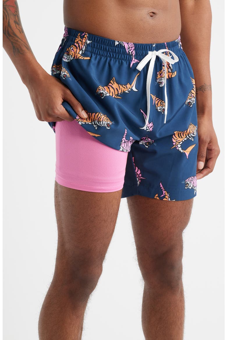 The King of the Seas Classic Lined 5.5-Inch Swim Trunks, Alternate, color, NAVY