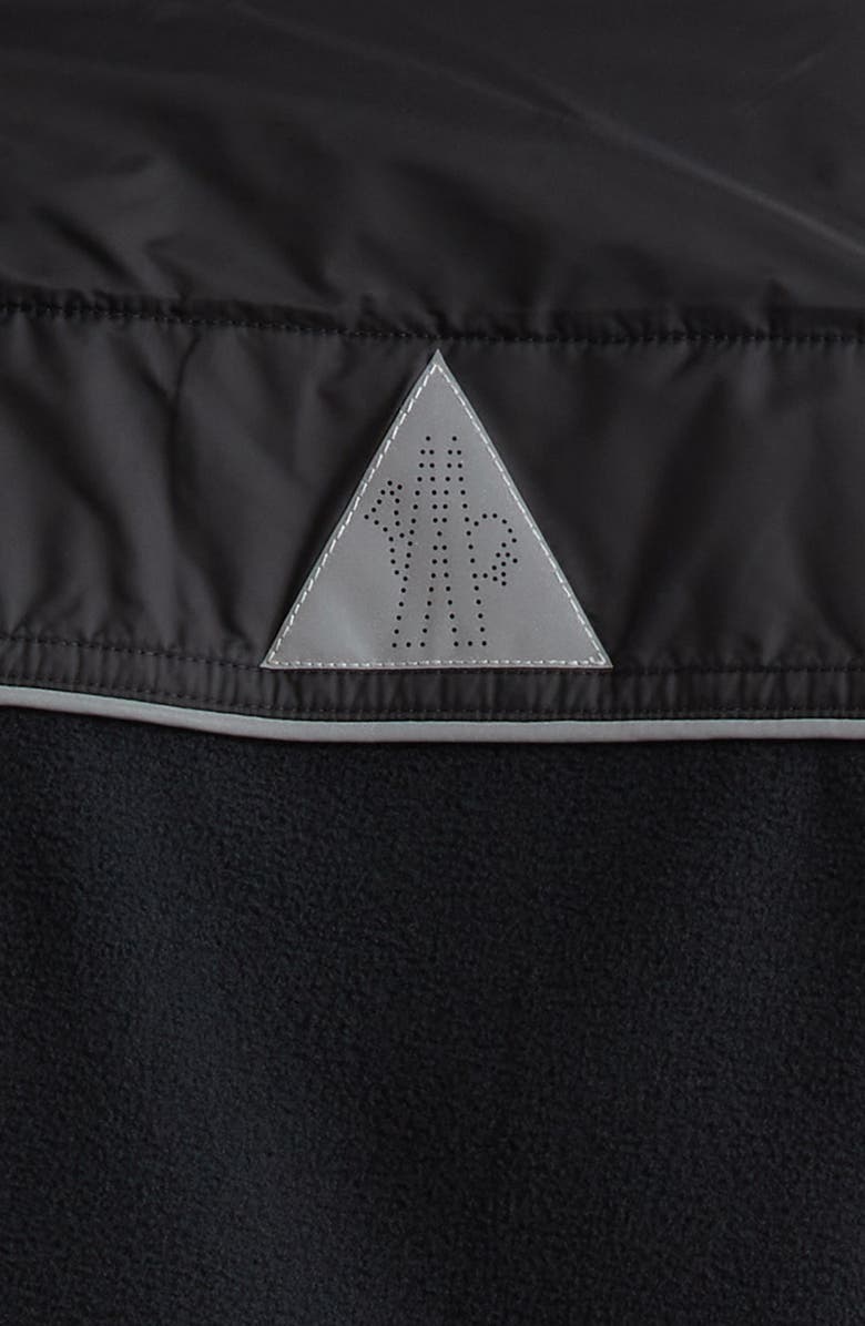 Moncler Grenoble Mixed Media Quilt Front Zip Cardigan, Alternate, color, 