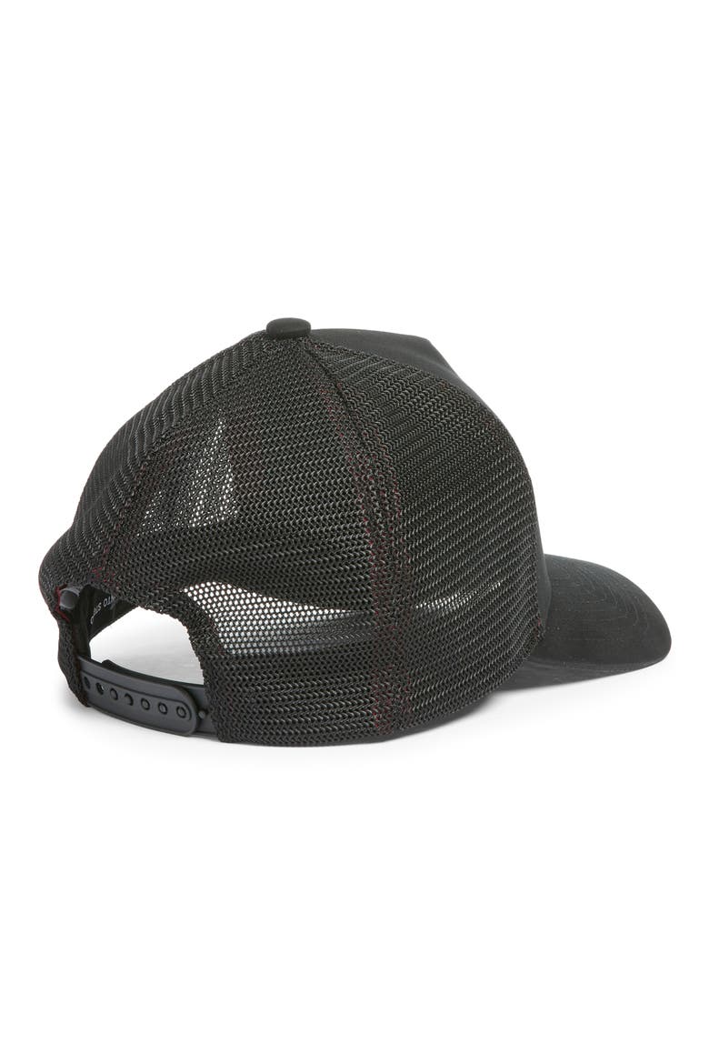 FlexFit Snapback Trucker Hat, Alternate, color, BLACK