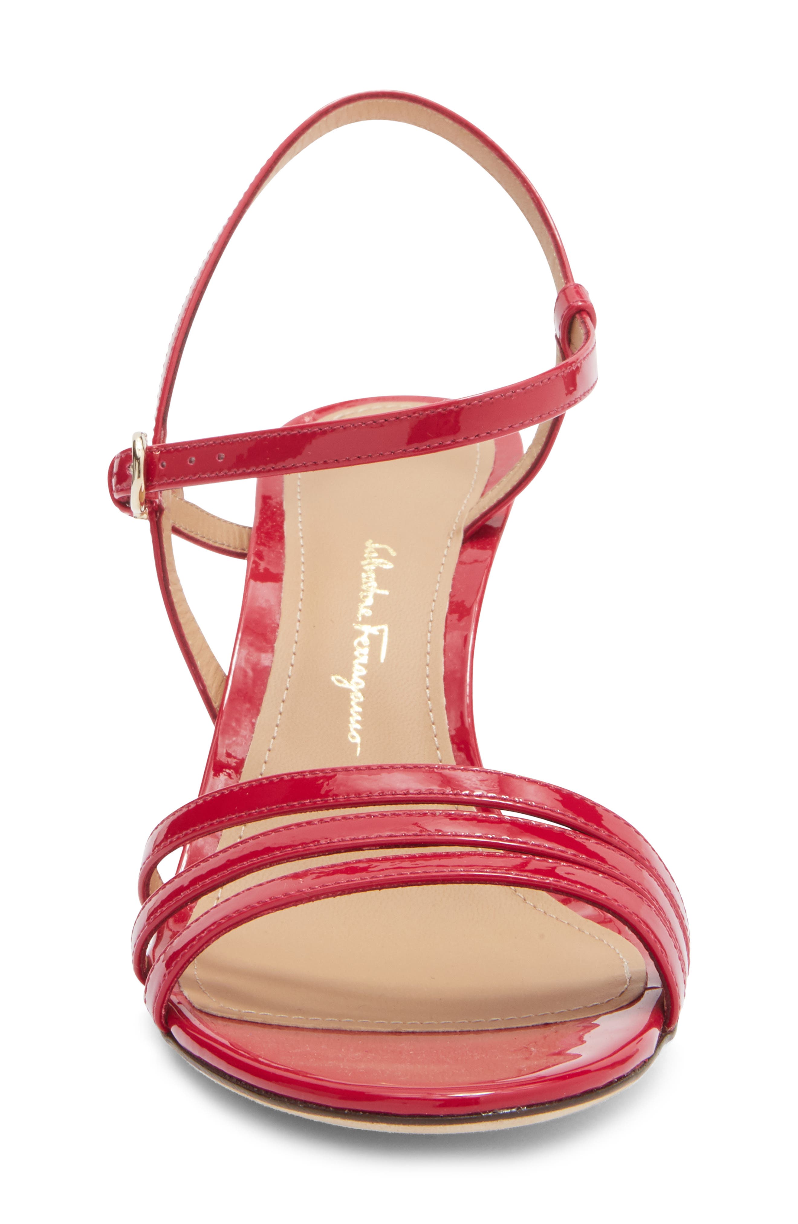 FERRAGAMO Idwige Sandal, Alternate, color, Red