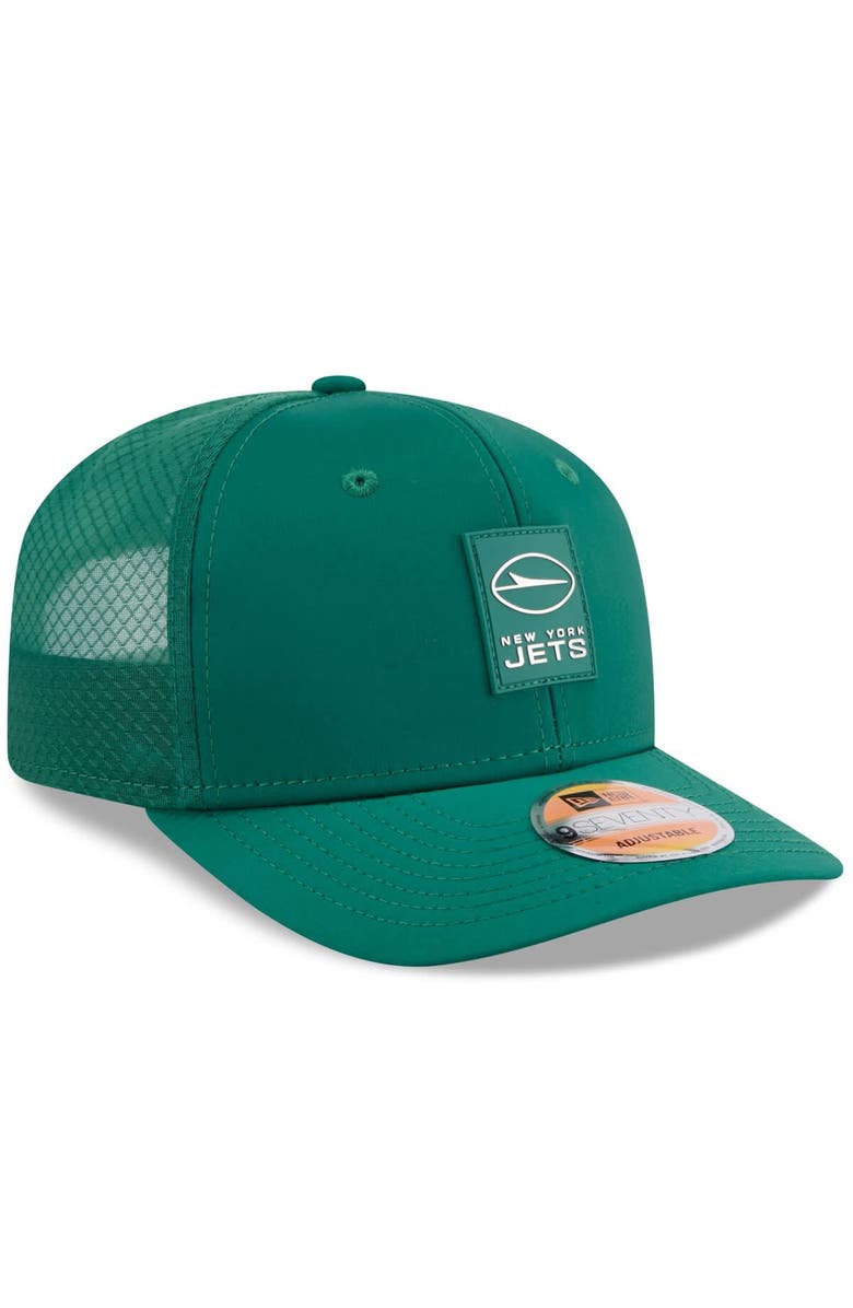 New Era Men's New Era Green New York Jets 2025 Sideline 9SEVENTY Trucker Adjustable Hat, Alternate, color, Green