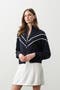  Navy/Ecru