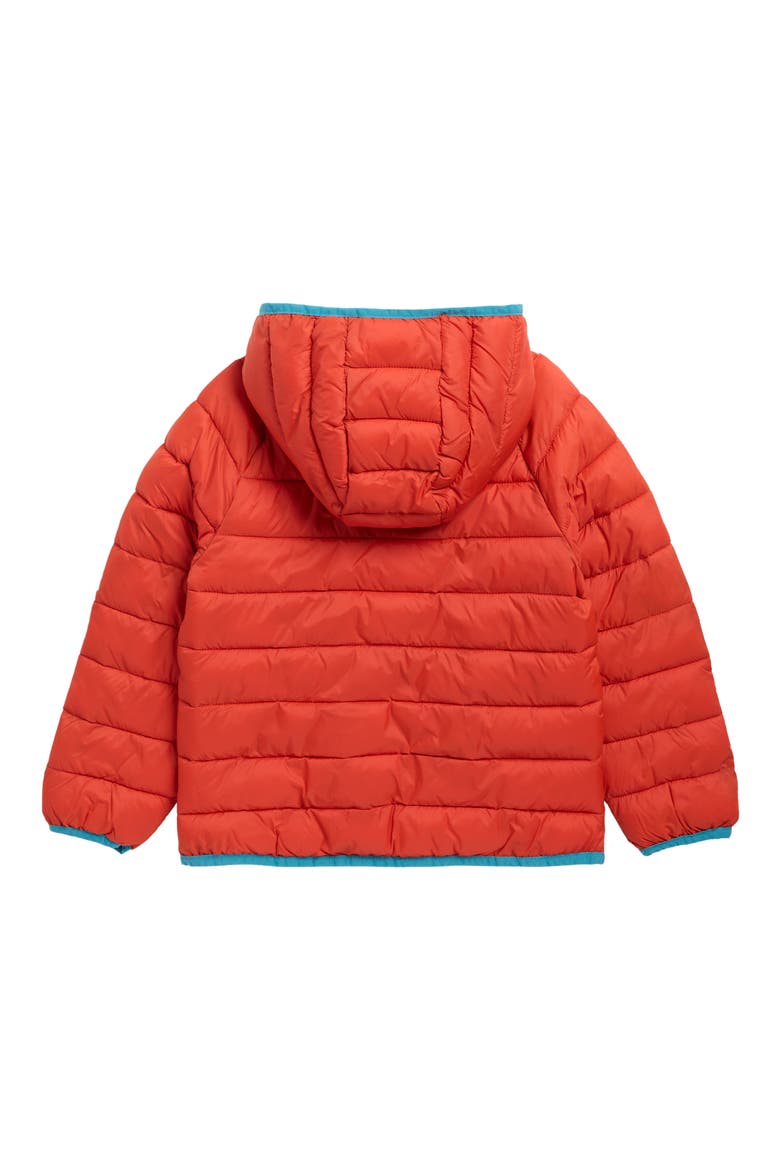 Kids' Pack-Away Padded Jacket, Alternate, color, BLOOD ORANGE