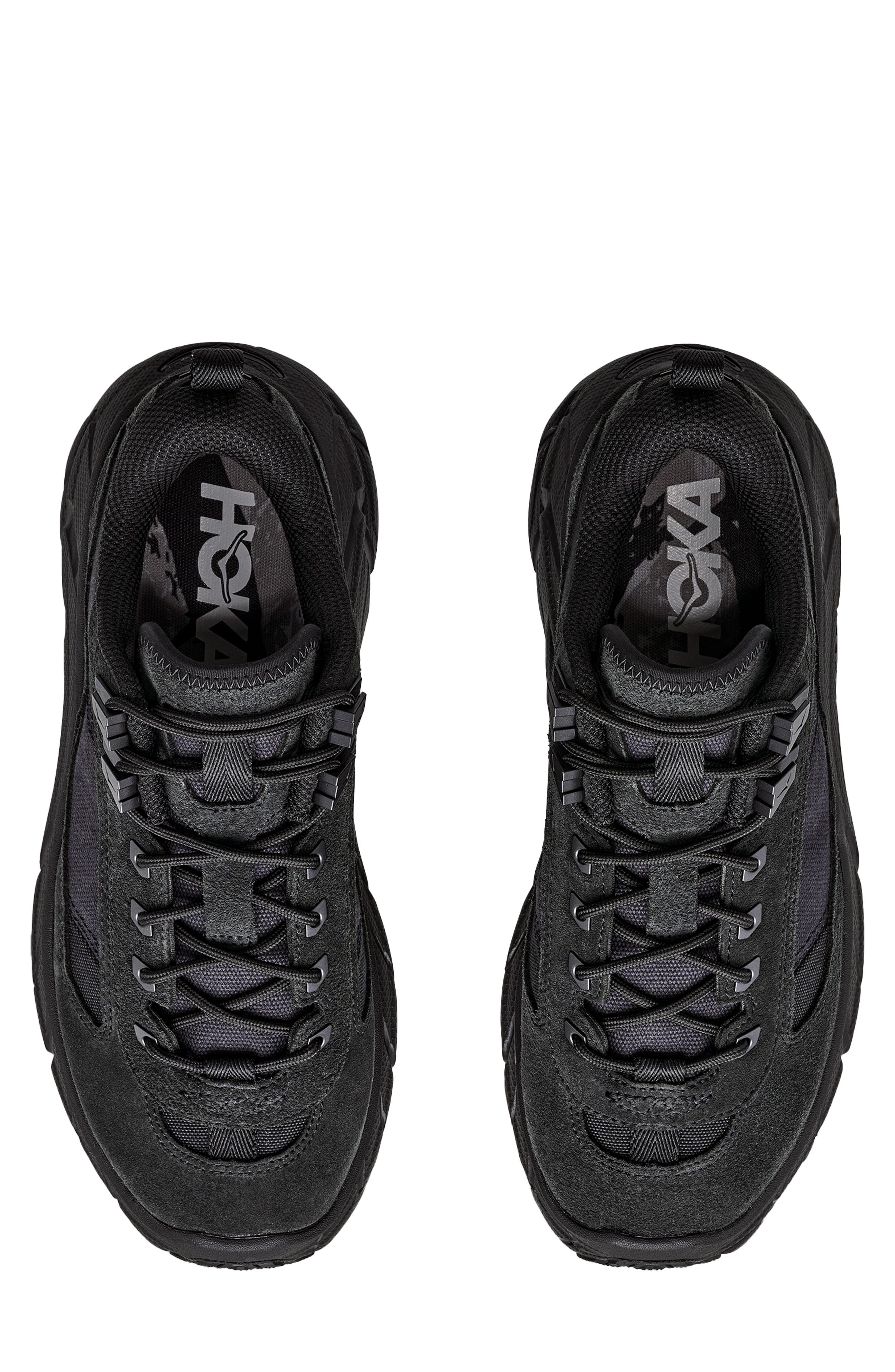 Tor Summit Leather Hiking Sneaker, Alternate, color, BLACK / BLACK
