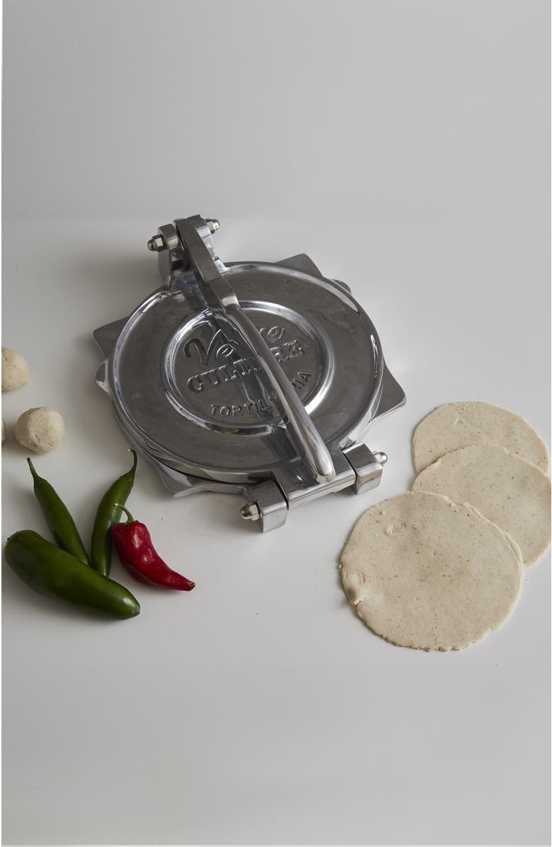 Verve Culture XL Tortilla Press - Polished Aluminum, Alternate, color, Silver