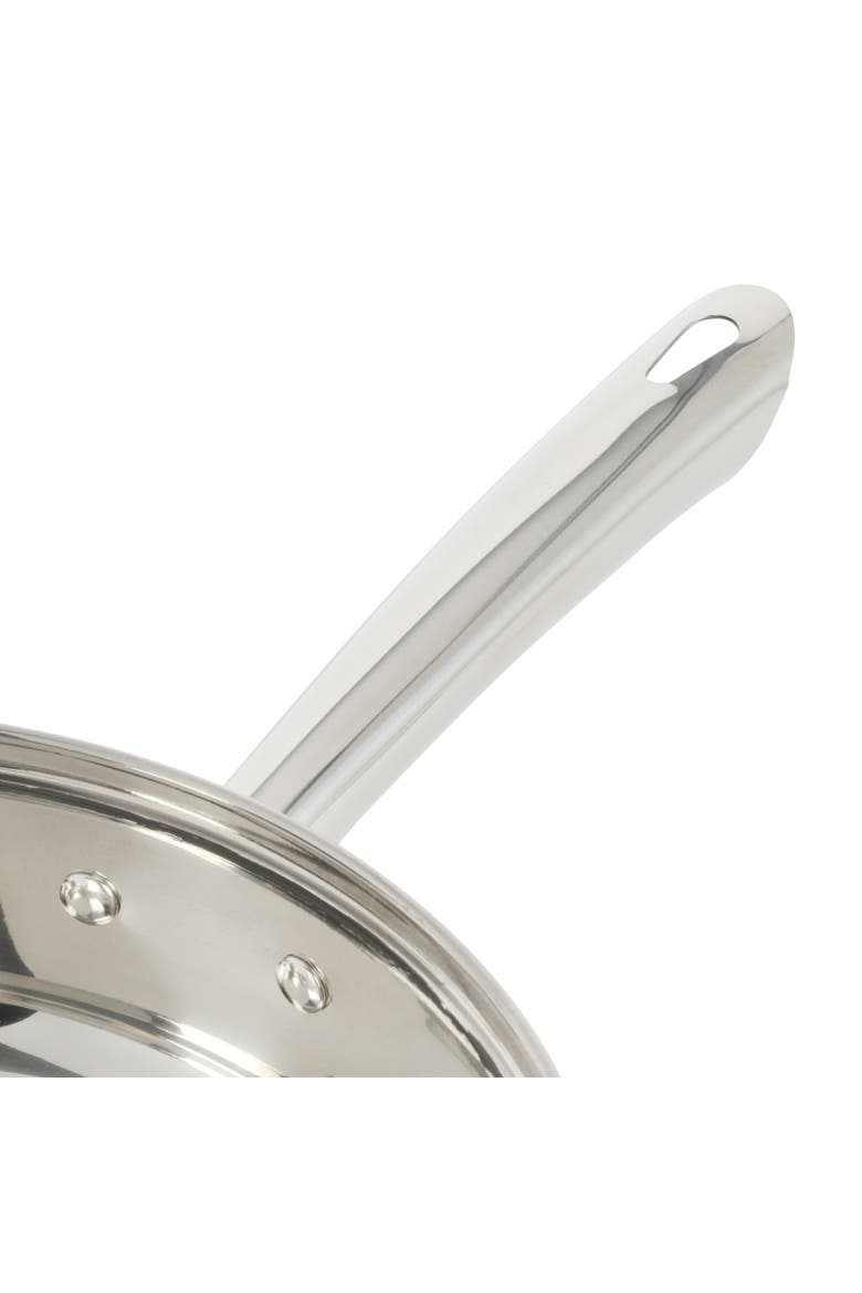 Sangerfield 12-Piece Stainless Steel Cookware Set with Kitchen Tools, Alternate, color, Silver