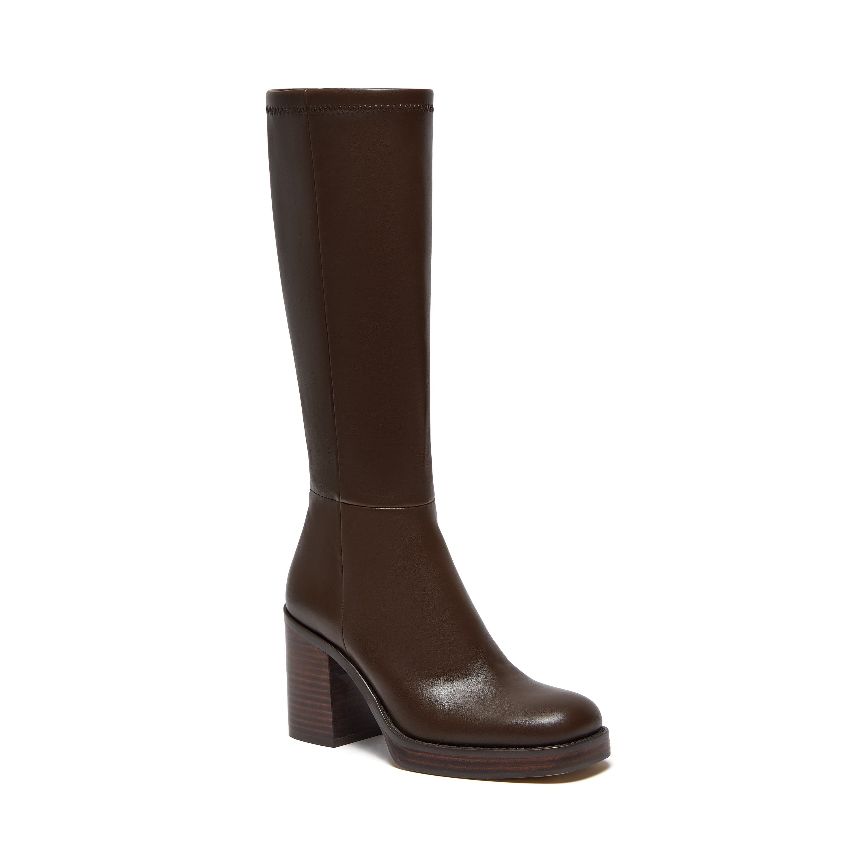 Posh Boot, Alternate, color, Chocolate Vegan