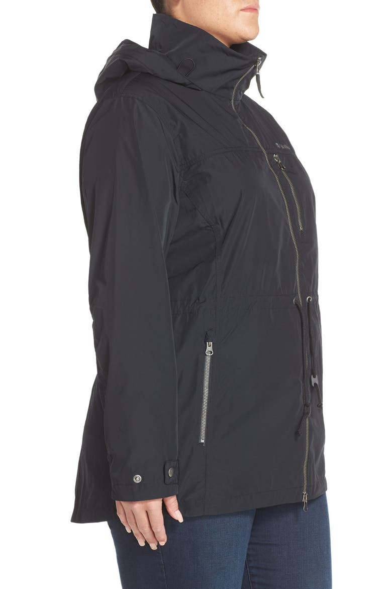 Suburbanizer Water Resistant Front Zip Hooded Jacket, Alternate, color, BLACK