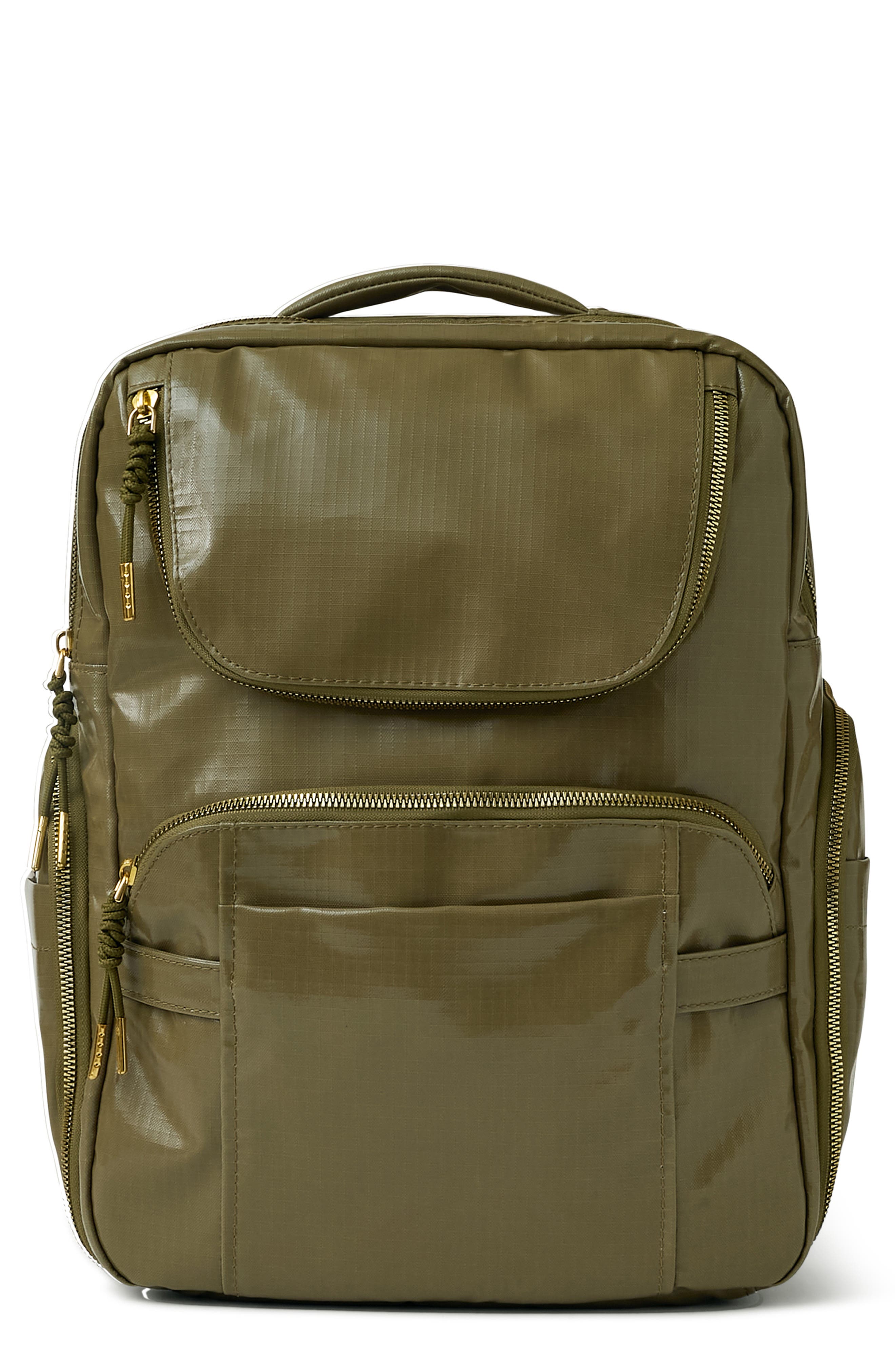 Dakota Ripstop Laptop Backpack, Main, color, OLIVE RIPSTOP NYLON