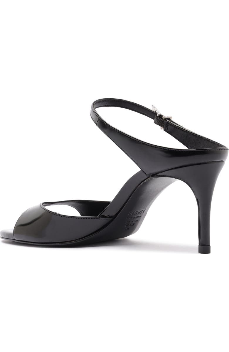 Schutz Lyra Mid Ankle Strap Sandal, Alternate, color, Black