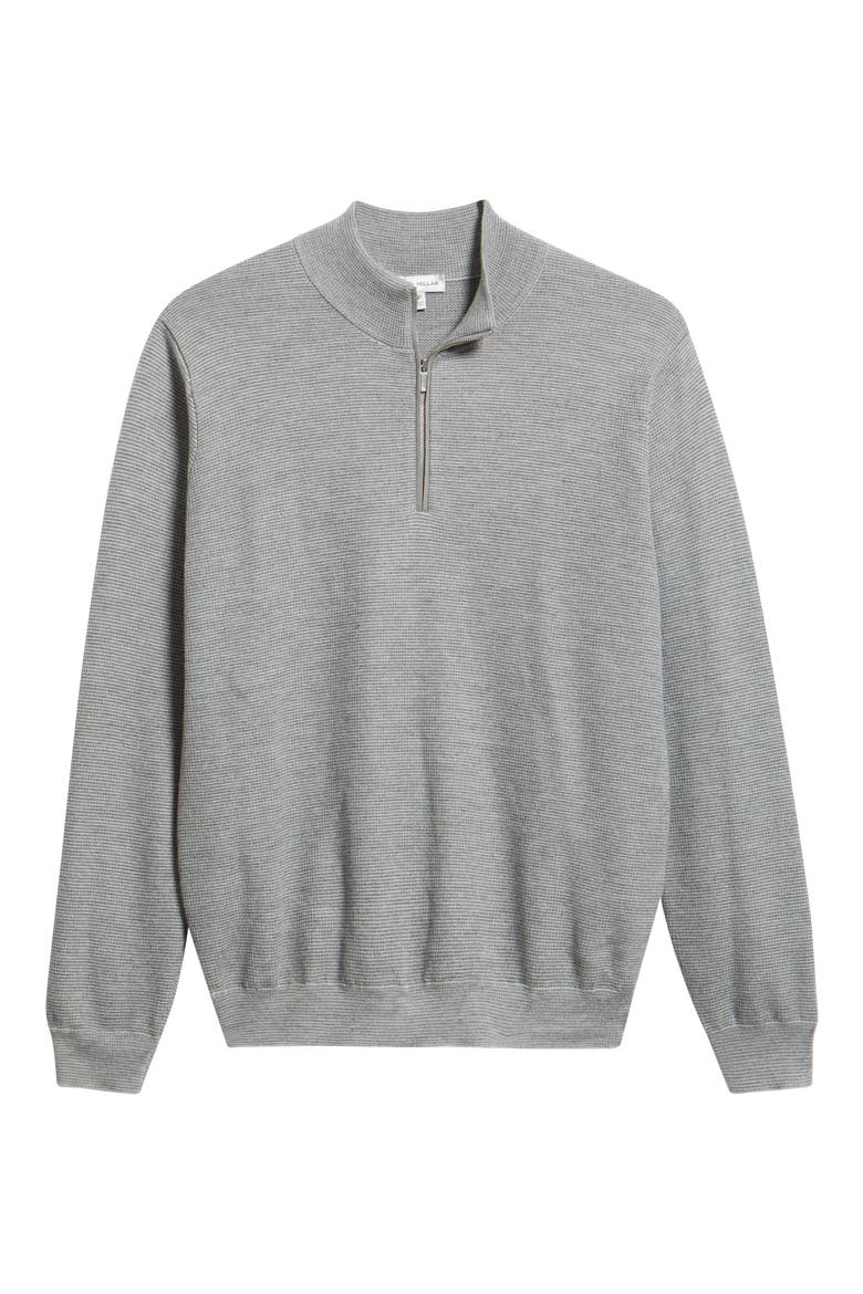 West Merino Wool Quarter Zip Sweater, Alternate, color, BRITISH GREY