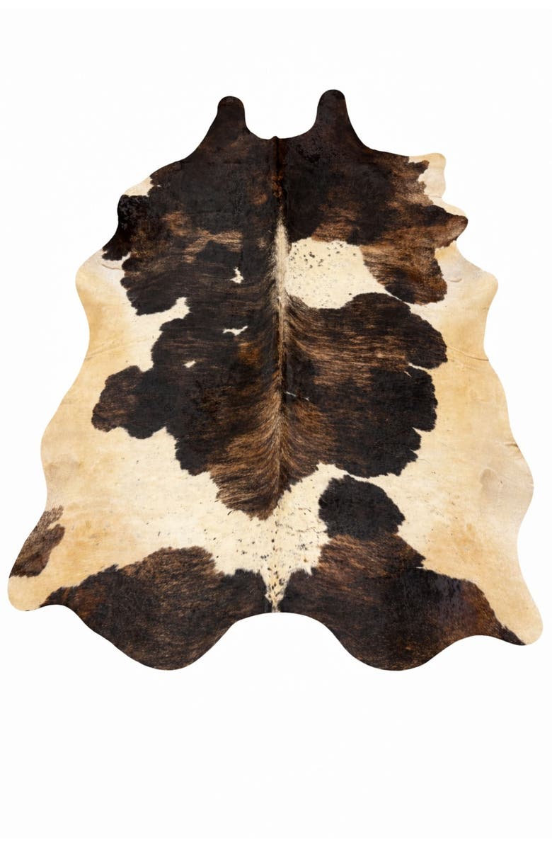 Rhacam Eco Hides Brindle Cowhide Rug 7'11" × 6'4", Main, color, Brindle