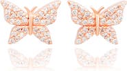 SUZY LEVIAN DIAMONDS 14K Gold Diamond Butterfly Stud Earrings - 0.35ct.
