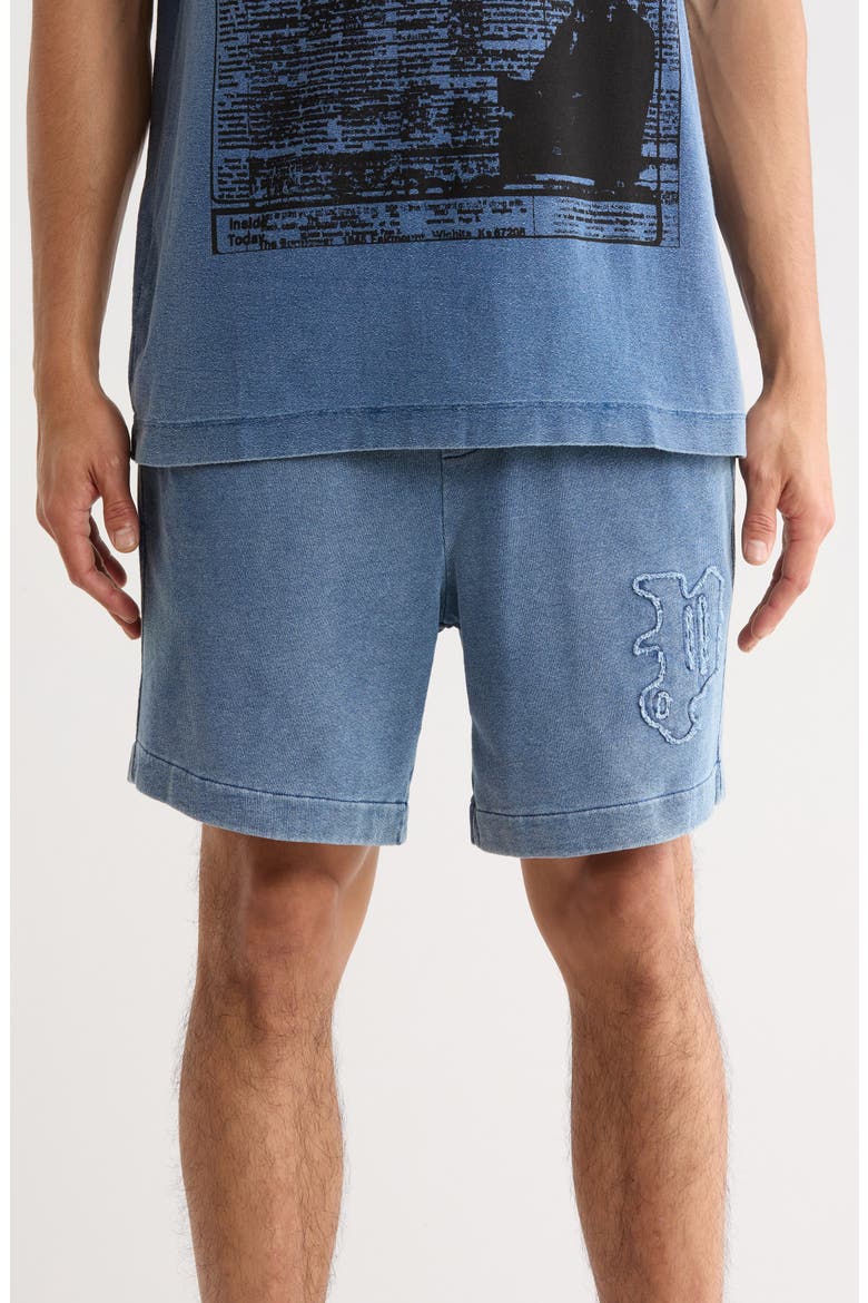 Fleece Shorts, Main, color, BLUE