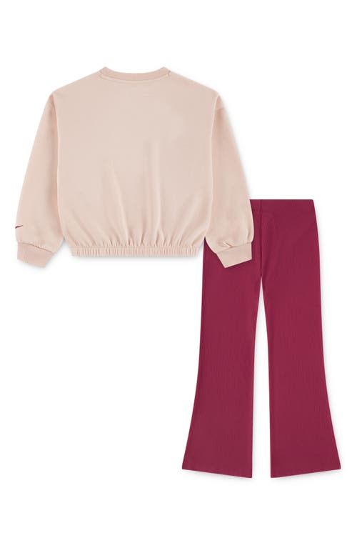 Nike Kids' Swoosh On Pointe Sweatshirt & Leggings Set In Red
