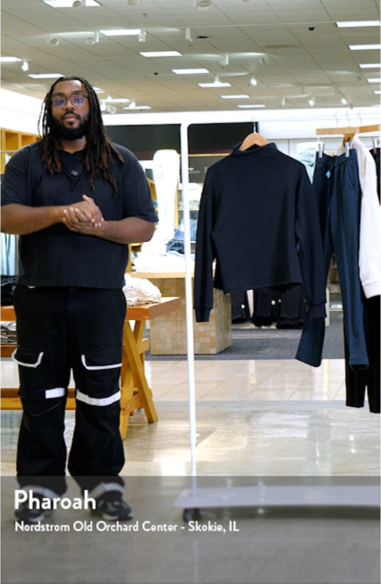 Soft Scuba Knit Funnel Neck Modal Blend Top, sales video thumbnail