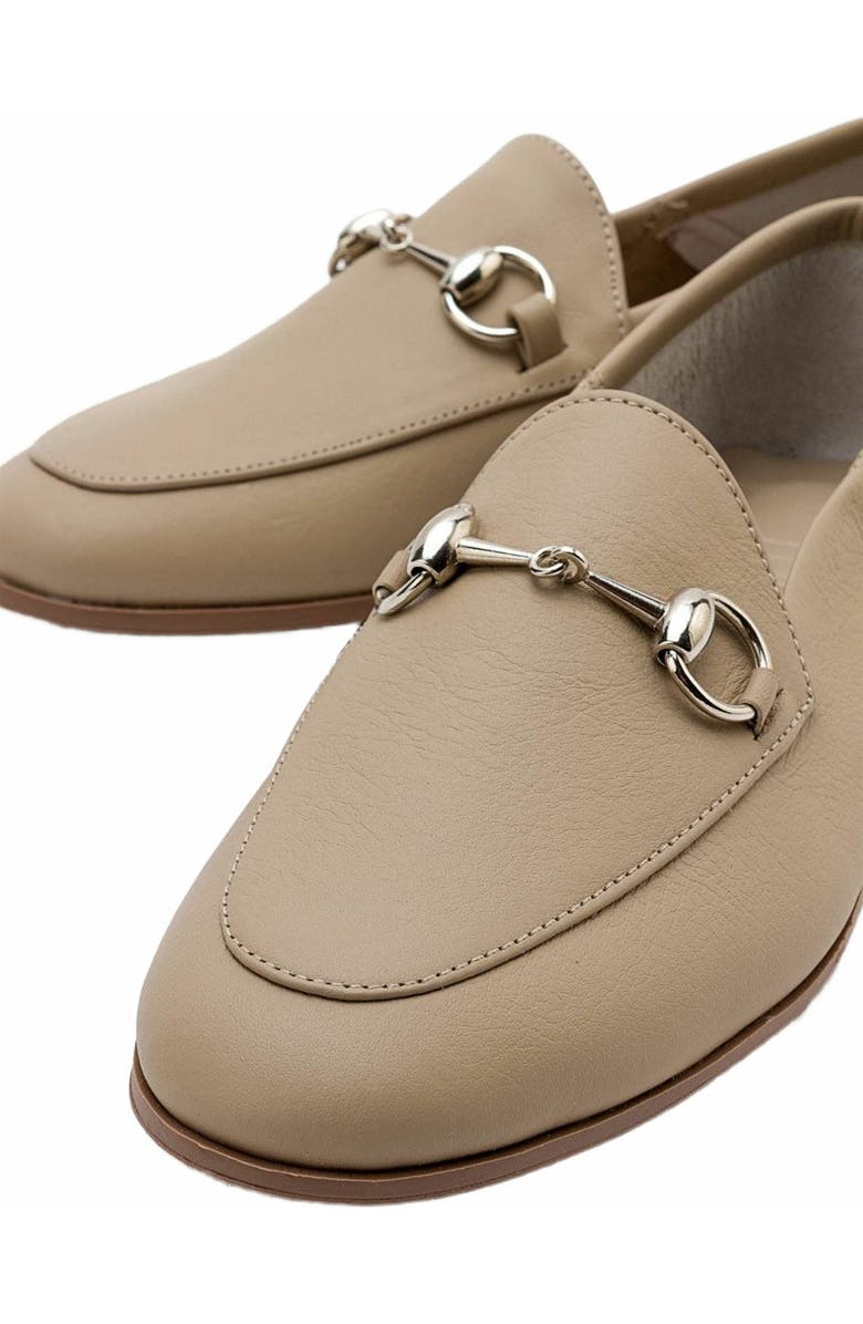 Forever & Always Shoes Penny Leather Horsebit Loafers, Alternate, color, Dark Beige Leather