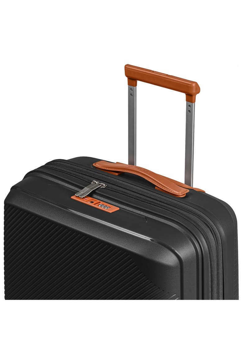 Vintage Aura 24-Inch Hardside Spinner Suitcase, Alternate, color, BLACK