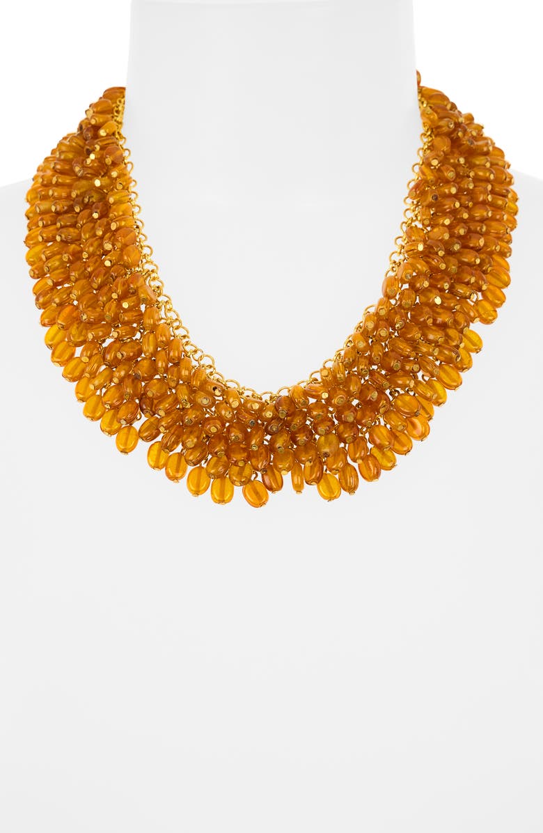 Kenneth Jay Lane Cluster Bib Necklace, Alternate, color,