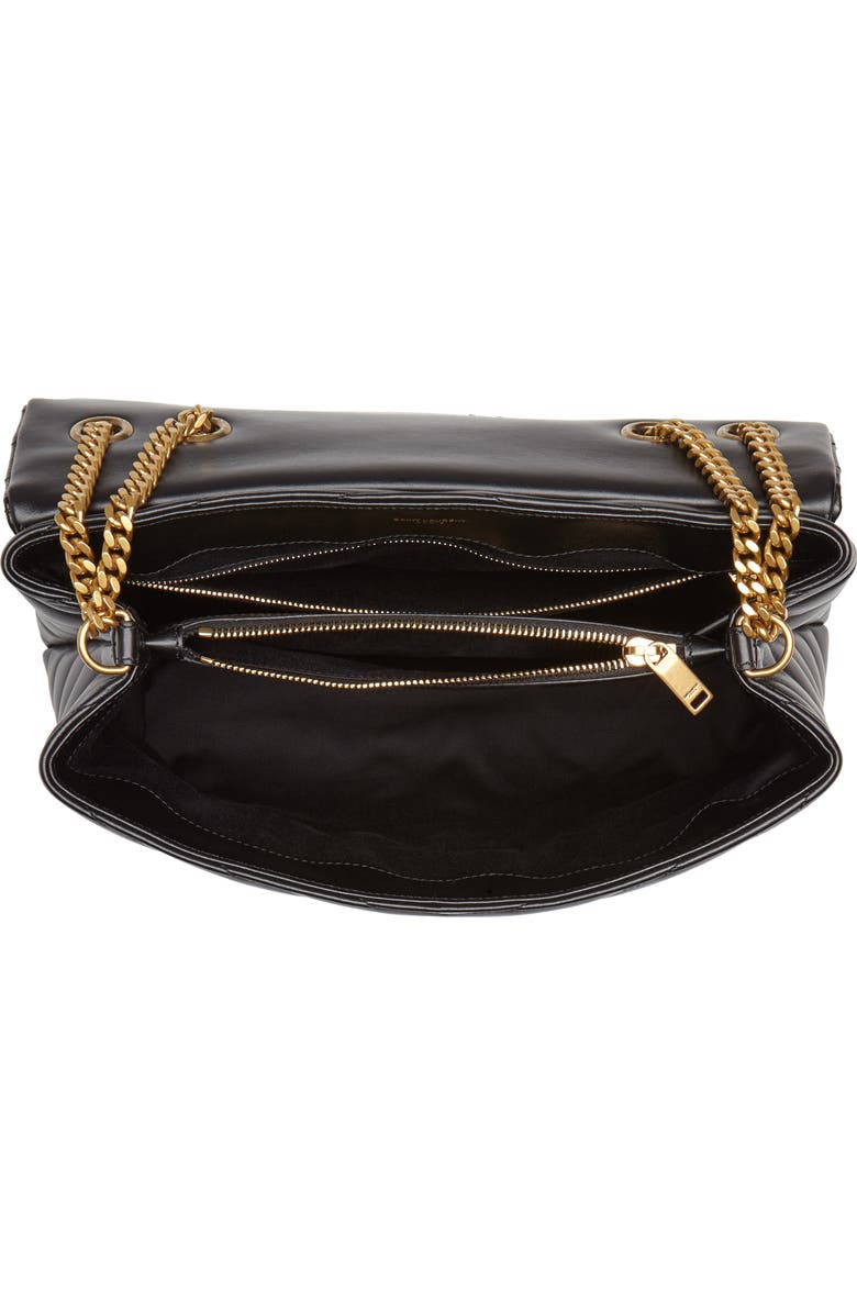 Saint Laurent Medium Loulou Matelassé Calfskin Leather Shoulder Bag, Alternate, color,