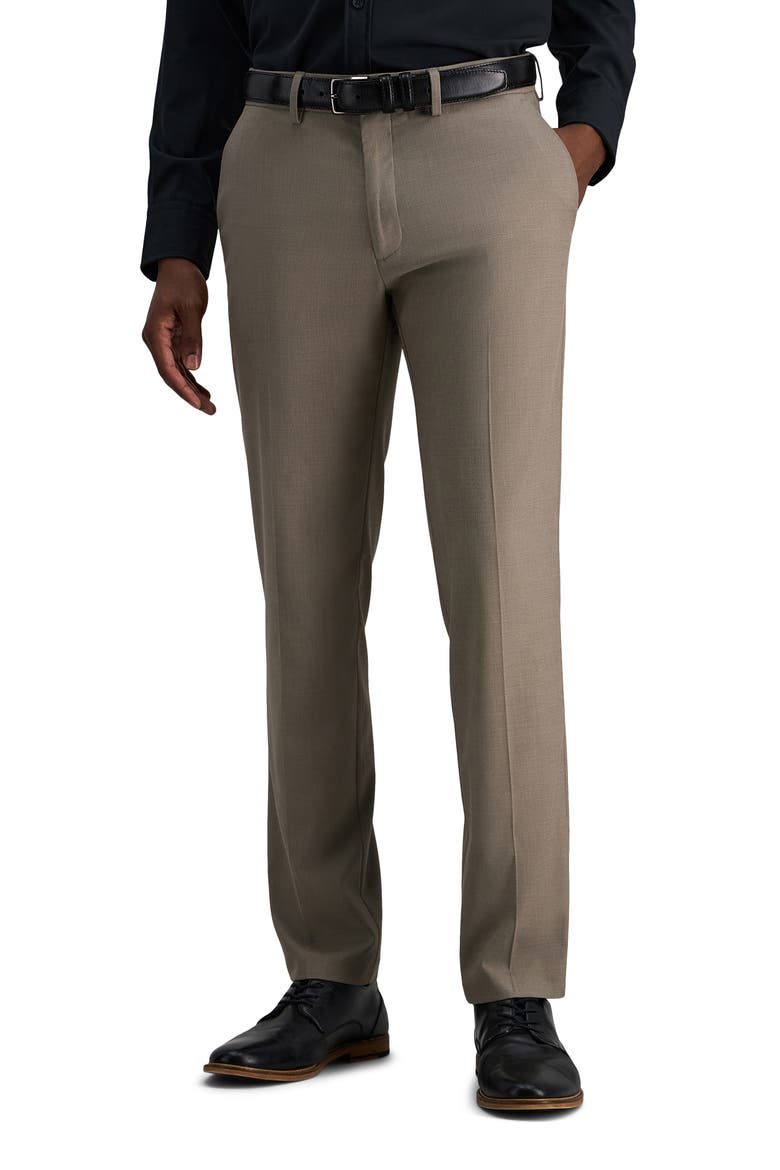 Slim Fit Sharkskin Pants, Main, color, OATMEAL