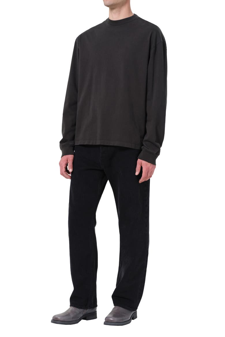 Asha Long Sleeve Cotton T-Shirt, Alternate, color, CAVE DARK GREY