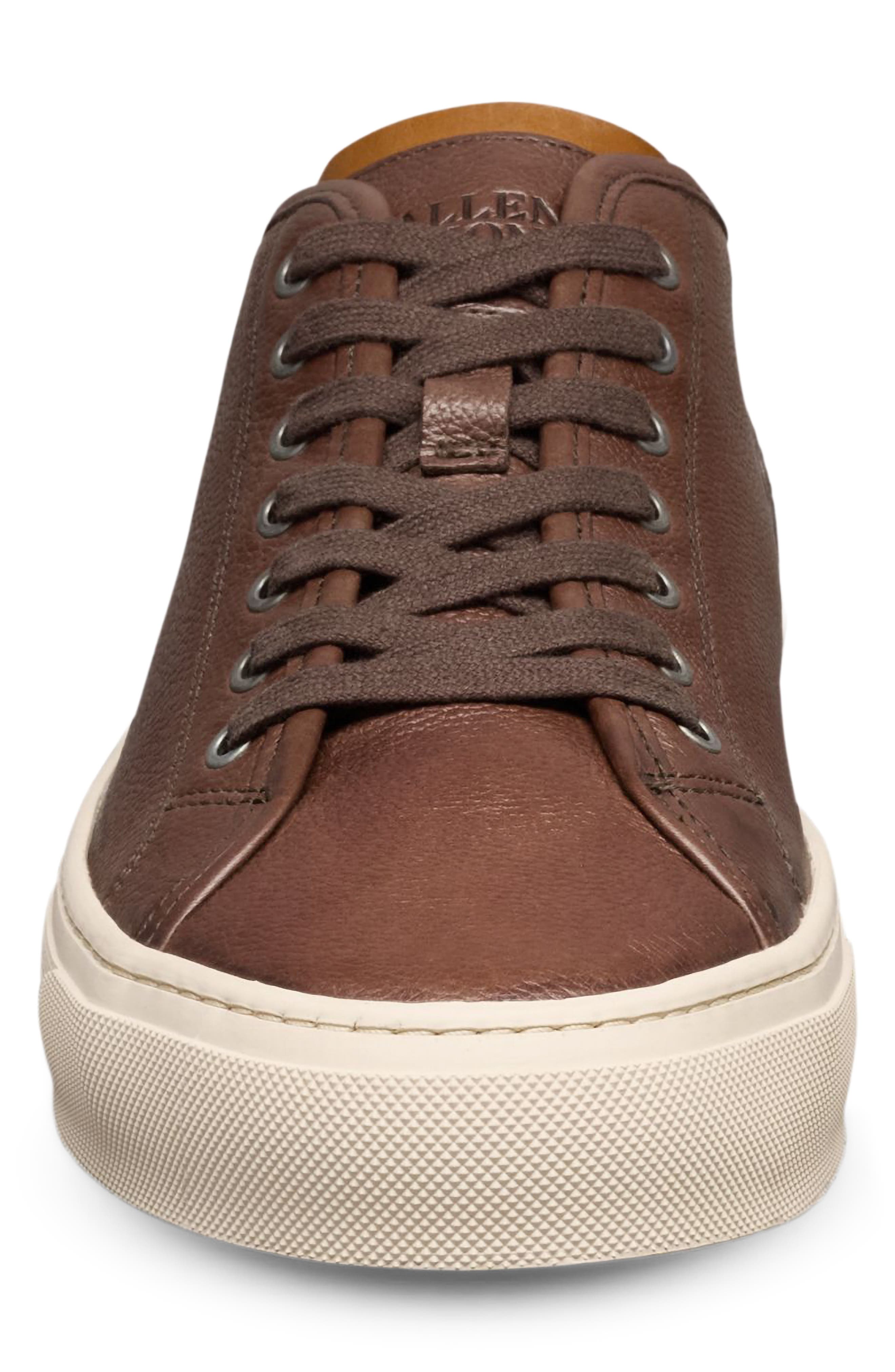 Allen Edmonds Jones Low Top Sneaker, Alternate, color, Chocolate