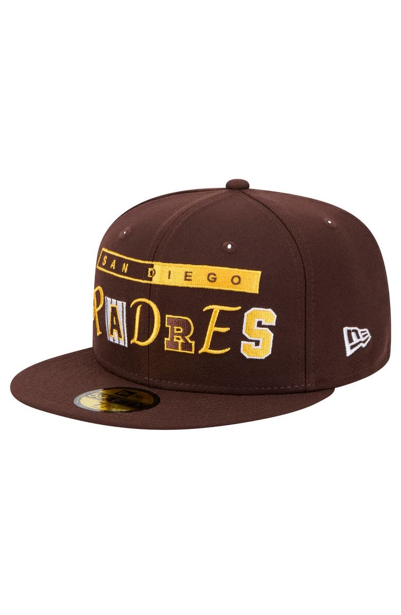 New Era Men's New Era Brown San Diego Padres Ransom 59FIFTY Fitted Hat, Main, color, Brown