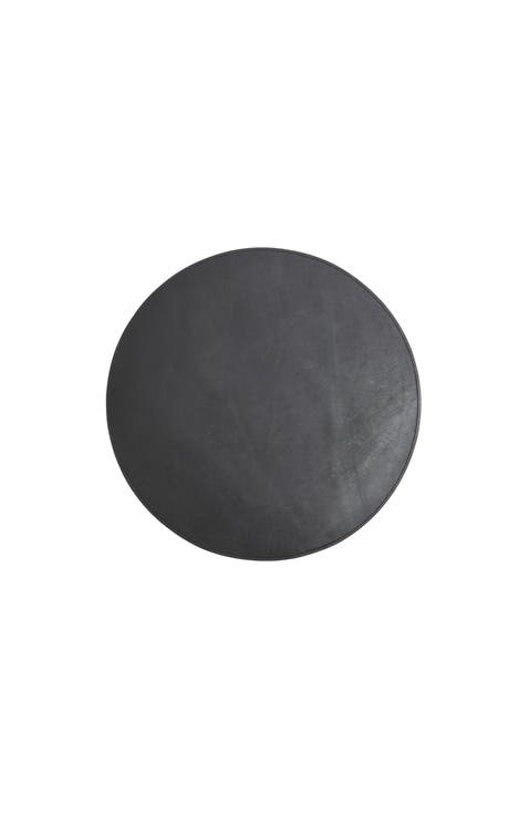 Nelson Leather Circular Placemat - Set ot 8
