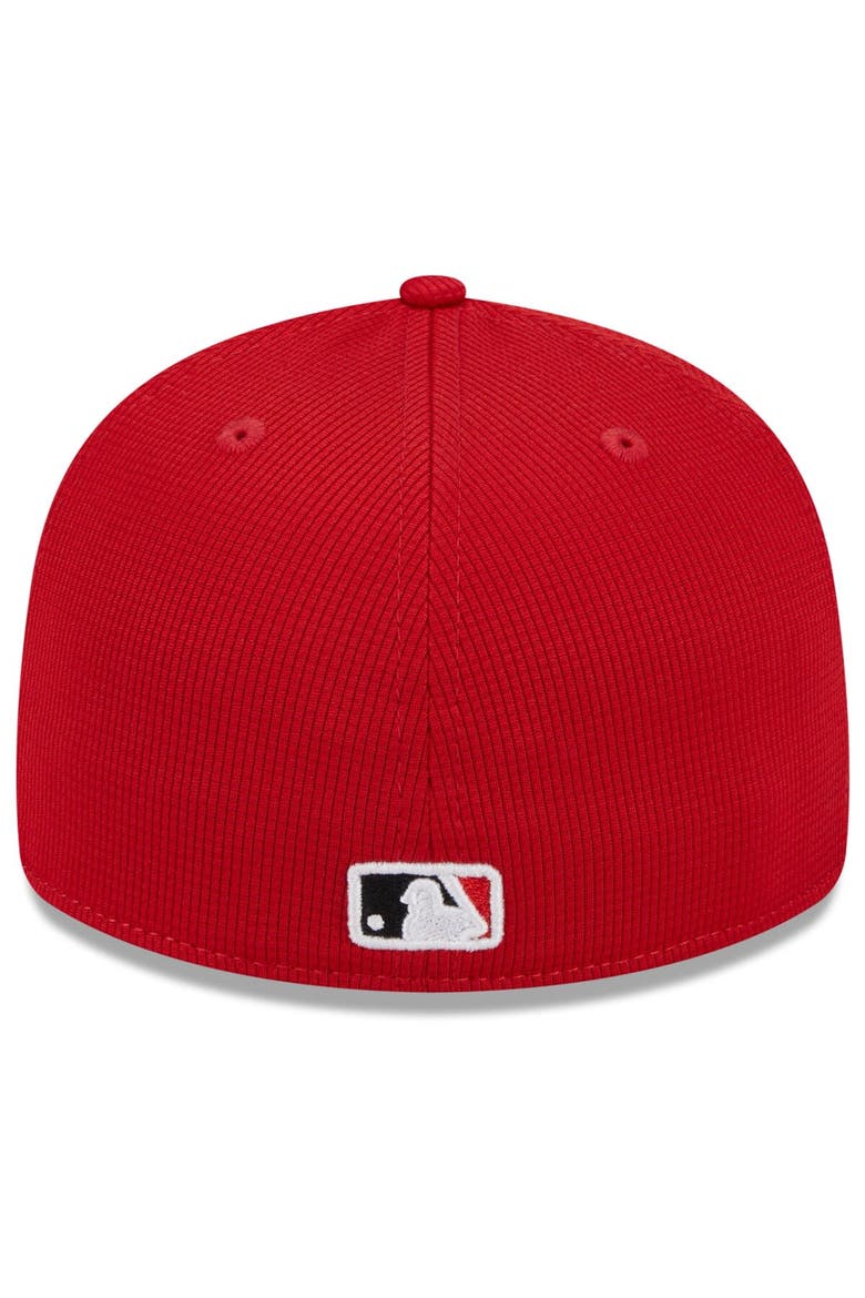 Men's New Era  Red Cincinnati Reds 2024 Spring Training Low Profile 59FIFTY Fitted Hat, Alternate, color, Red