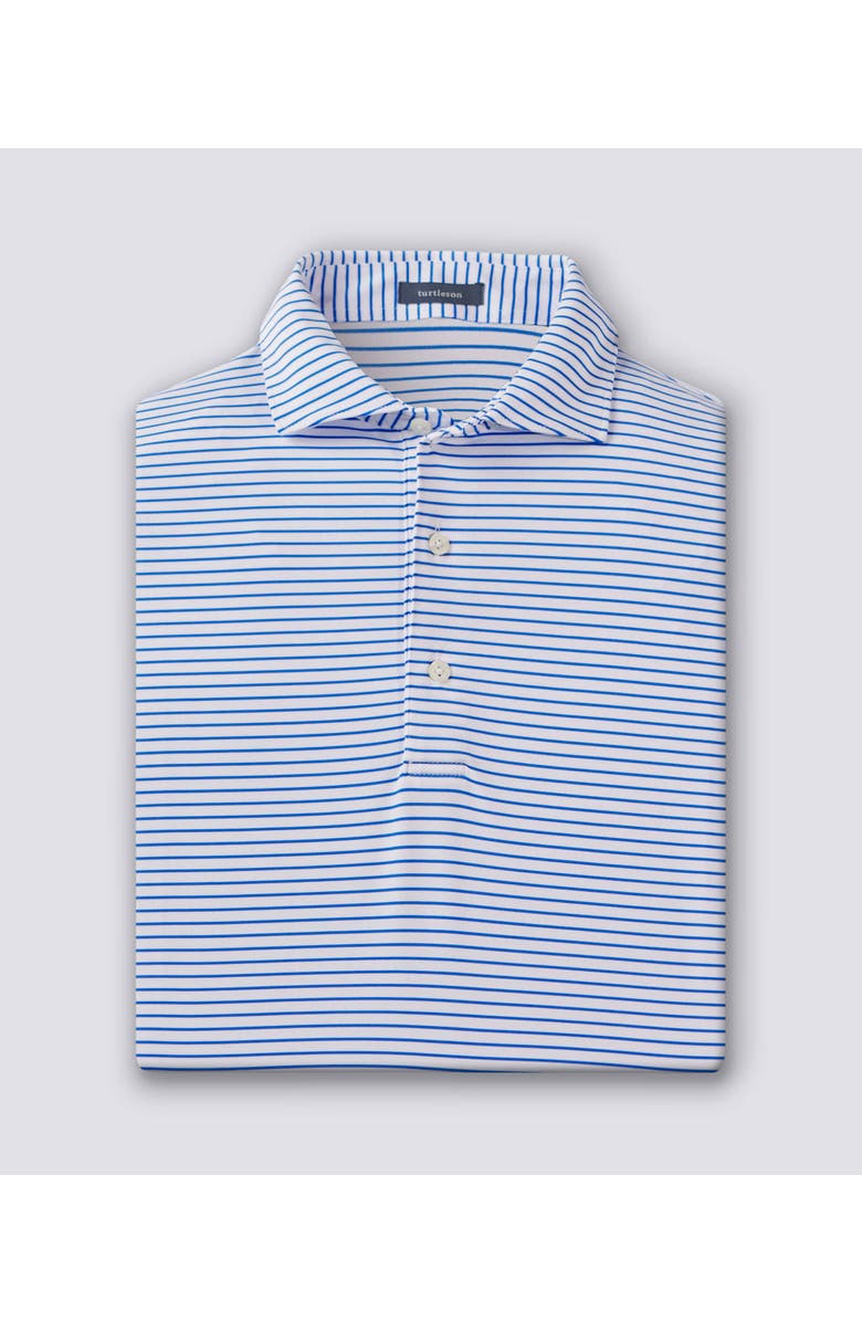 Turtleson Dylan Stripe Performance Polo, Main, color, Marine