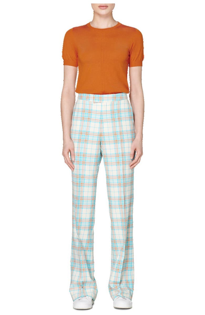 SUISTUDIO Ally Check Print Trousers, Main, color, 