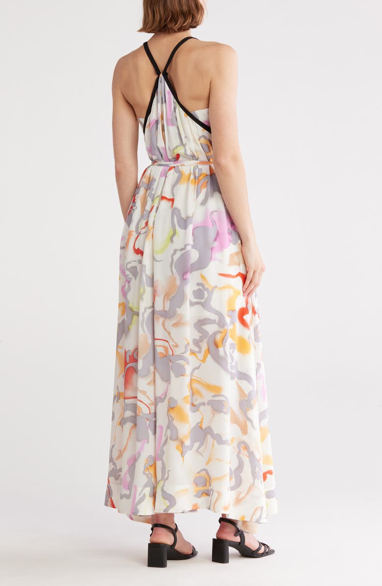 Joie Esmeralda Silk Gown, Alternate, color, Gardenia Multi