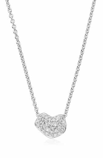 Monica Vinader Nura Mini Diamond Heart Necklace