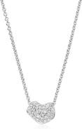 Monica Vinader Nura Mini Diamond Heart Necklace