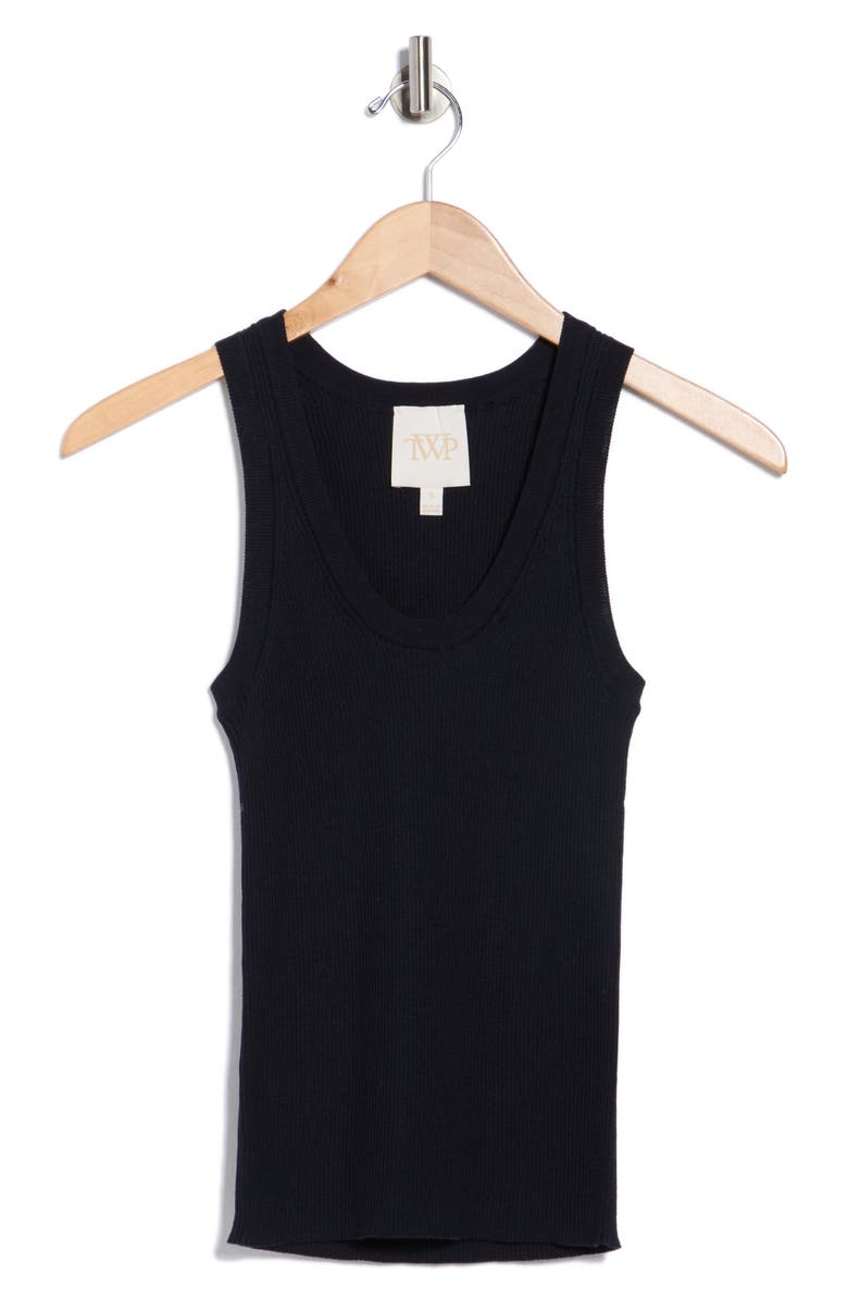TWP Knit Merino Wool Tank, Alternate, color, Midnight